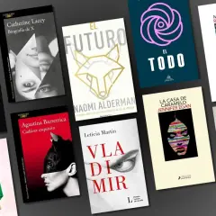 Colección de libros de **literatura distópica** y suspense, con portadas impactantes que invitan a mundos sombríos y reflexiones profundas.