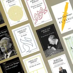 Colección de libros de Jorge Luis Borges, uno de los más grandes escritores españoles, con títulos como "Ficciones", "El Aleph" y "El libro de arena".