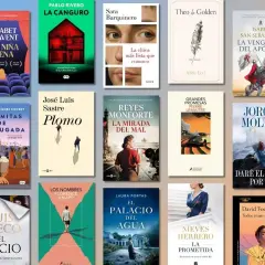 Colección de portadas de libros, incluyendo "Una niña buena" y "La venganza del apóstol", entre otros **libros más buscados**.