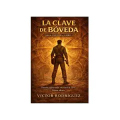 Un aventurero se alza ante un gran diseño de brújula, evocando las emocionantes novelas de época.