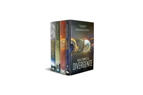 La saga completa de libros Divergente de Veronica Roth, en orden: Divergente, Insurgente, Leal y Cuatro.