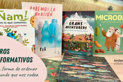 Libros infantiles modernos sobre comida, plástico, exploradores y microbios. ¡Una forma de ordenar el mundo!