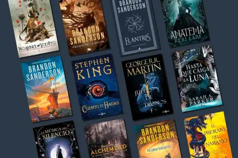Colección de novelas para leer: Brandon Sanderson, Stephen King, George R.R. Martin y más. Fantasía épica y terror te esperan.
