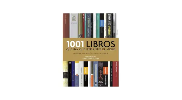 Estantería con títulos como "1001 Libros que hay que leer antes de morir", "El Quijote" y "El resplandor".