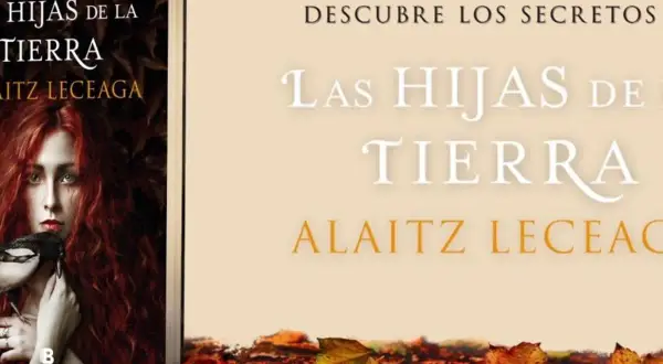 Portada del libro "Las Hijas de la Tierra" de Alaitz Leceaga, con una mujer de cabello rojo y un pájaro. Descubre los secretos de esta saga.