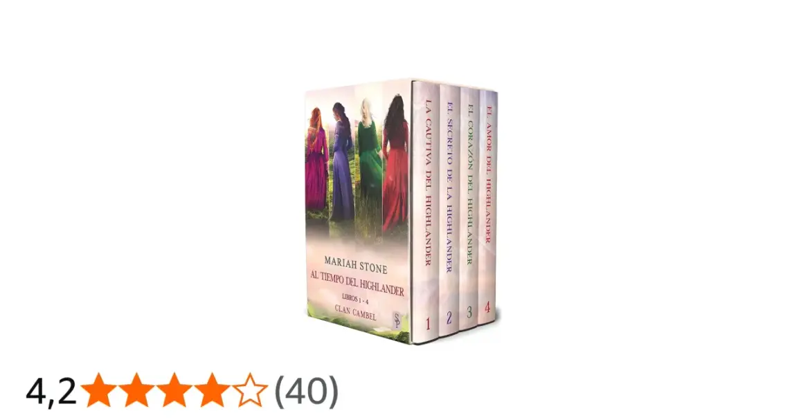 Saga Mariah Stone: "Al Tiempo del Highlander" y sus libros en orden.