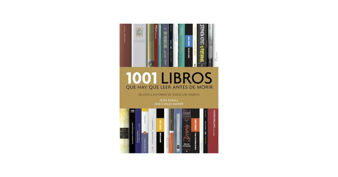 Estantería con títulos como "1001 Libros que hay que leer antes de morir", "El Quijote" y "El resplandor".