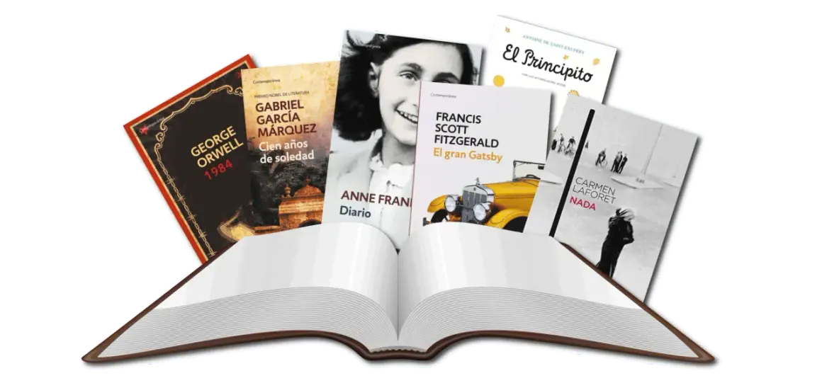 Libros que enganchan para personas que no leen: "1984", "Cien años de soledad", "El diario de Ana Frank", "El Principito", "El gran Gatsby" y "Nada".