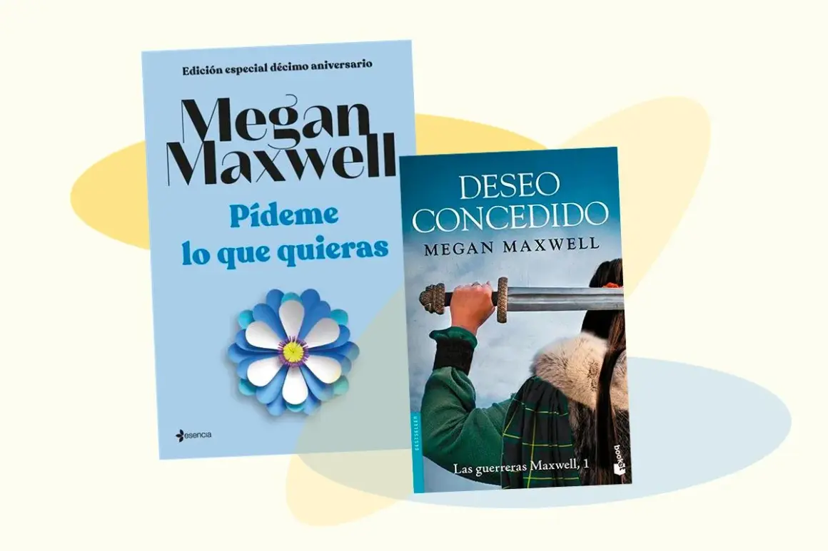 Dos libros de la escritora Megan Maxwell: "Pídeme lo que quieras" y "Deseo concedido", que narra historias de guerreras.