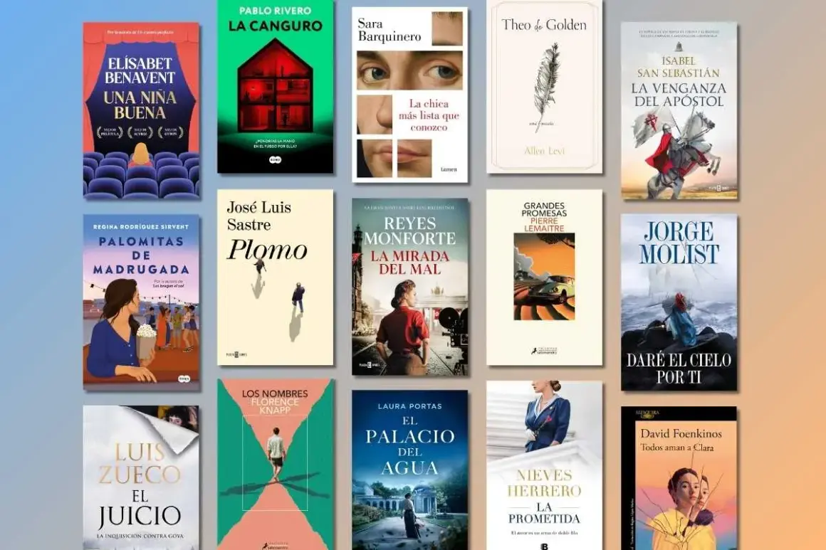 Colección de portadas de libros, incluyendo "Una niña buena" y "La venganza del apóstol", entre otros **libros más buscados**.