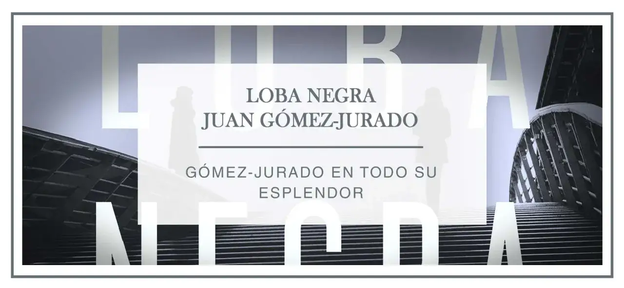 La loba negra, sinopsis de Juan G&oacute;mez-Jurado en todo su esplendor. Siluetas y escaleras en un dise&ntilde;o impactante.