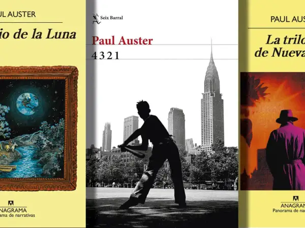 Los mejores libros de Paul Auster: "La trilogía de Nueva York", "4321" y "El diario de la Luna".