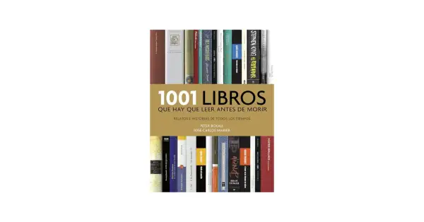 Estantería con títulos como "1001 Libros que hay que leer antes de morir", "El Quijote" y "El resplandor".