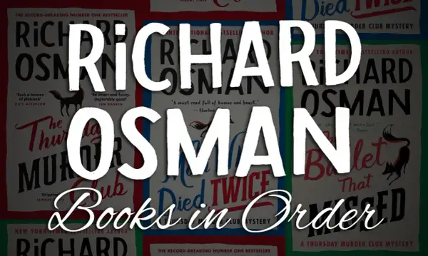 Richard Osman libros orden de lectura. Portadas de sus novelas de misterio, incluyendo "El club del crimen de los jueves".